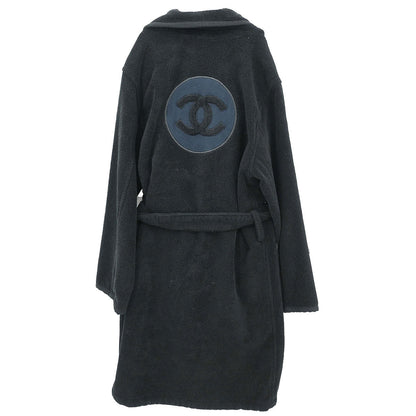 Chanel 2009 Sport Line Belted Bathrobe Style Coat Gown Black #2