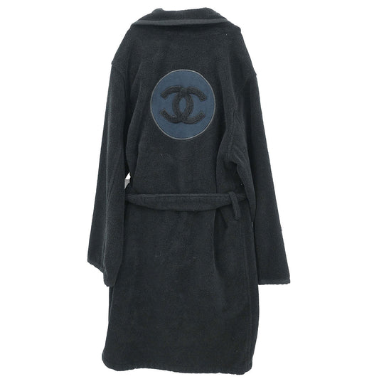 Chanel 2009 Sport Line Belted Bathrobe Style Coat Gown Black #2