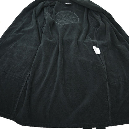 Chanel 2009 Sport Line Belted Bathrobe Style Coat Gown Black #2