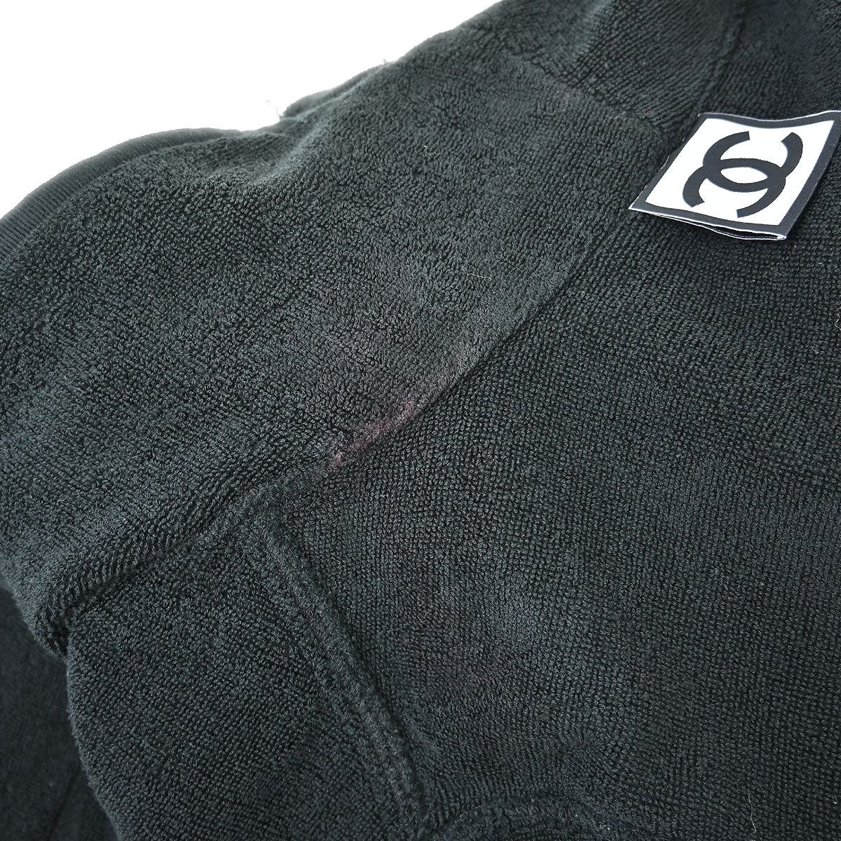Chanel 2009 Sport Line Belted Bathrobe Style Coat Gown Black #2