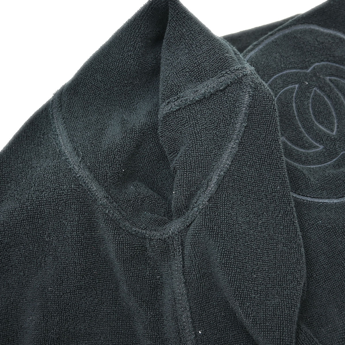 Chanel 2009 Sport Line Belted Bathrobe Style Coat Gown Black #2