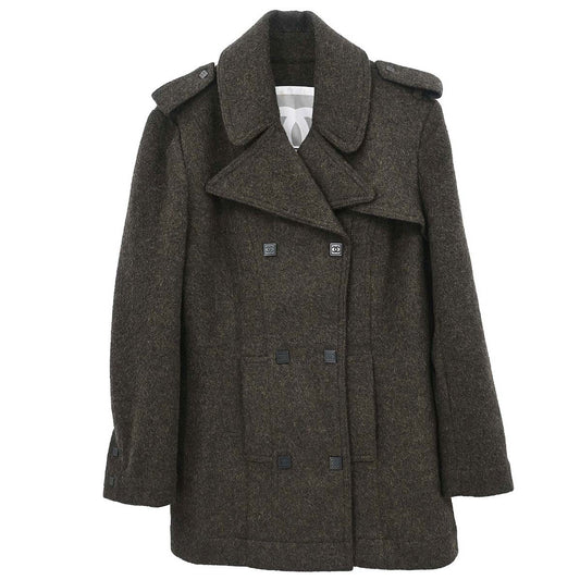 Chanel 2005 Sport Line Double Breasted Jacket Brown #38