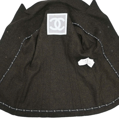Chanel 2005 Sport Line Double Breasted Jacket Brown #38