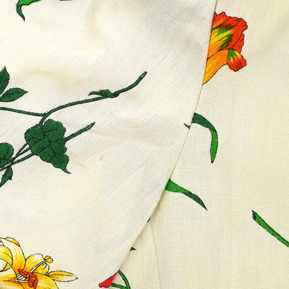 Gucci 1980s Botanical Print Linen Jacket #46