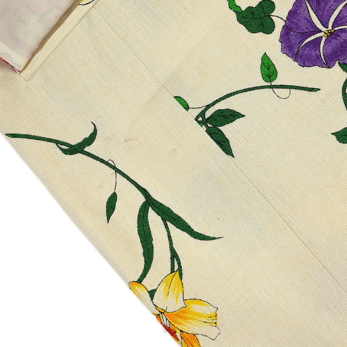 Gucci 1980s Botanical Print Linen Jacket #46