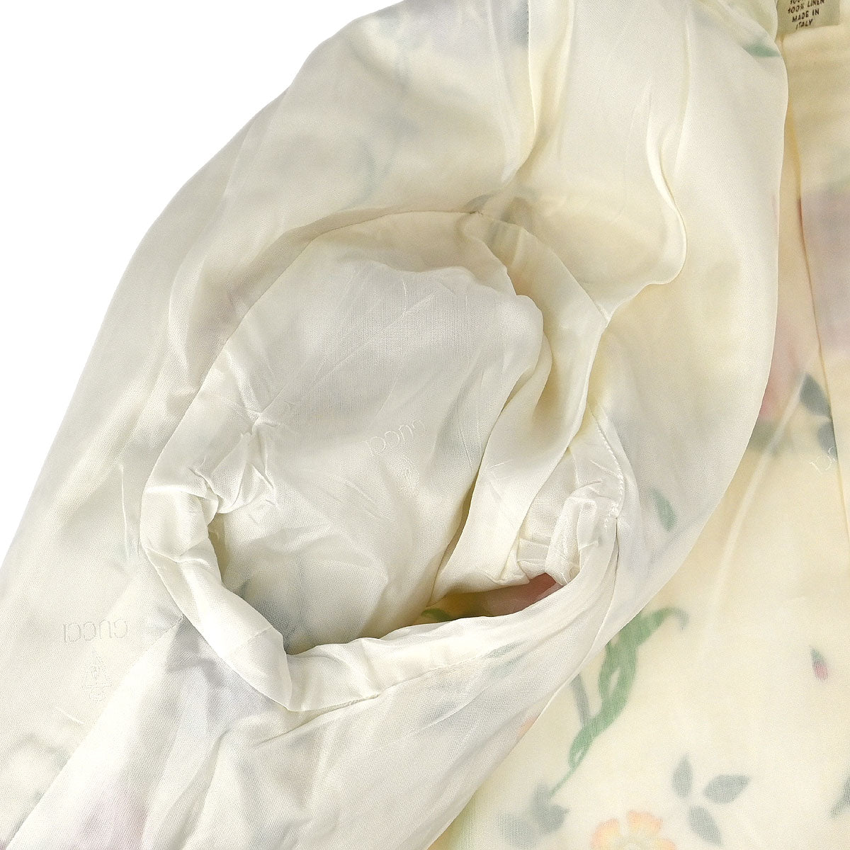 Gucci 1980s Botanical Print Linen Jacket #46
