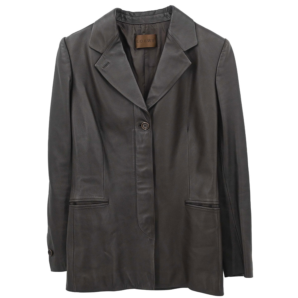 Loewe Single Breasted Jacket Brown #36