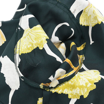 Hermes Silk Shirt La Danse Ballerinas #40