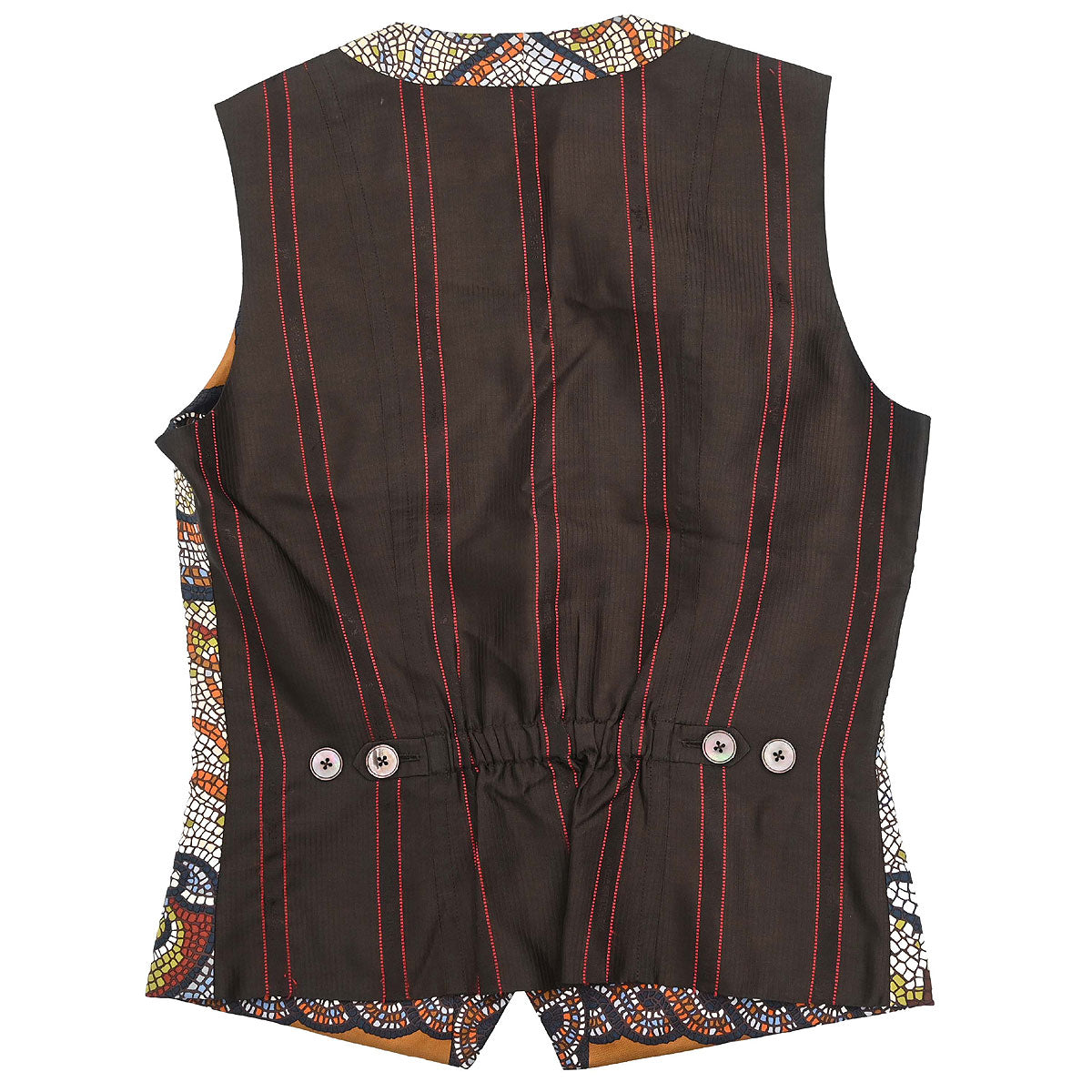Hermes Sleeveless Jacket Vest Brown #36