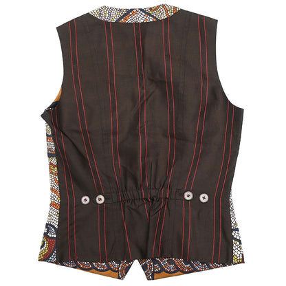 Hermes Sleeveless Jacket Vest Brown #36