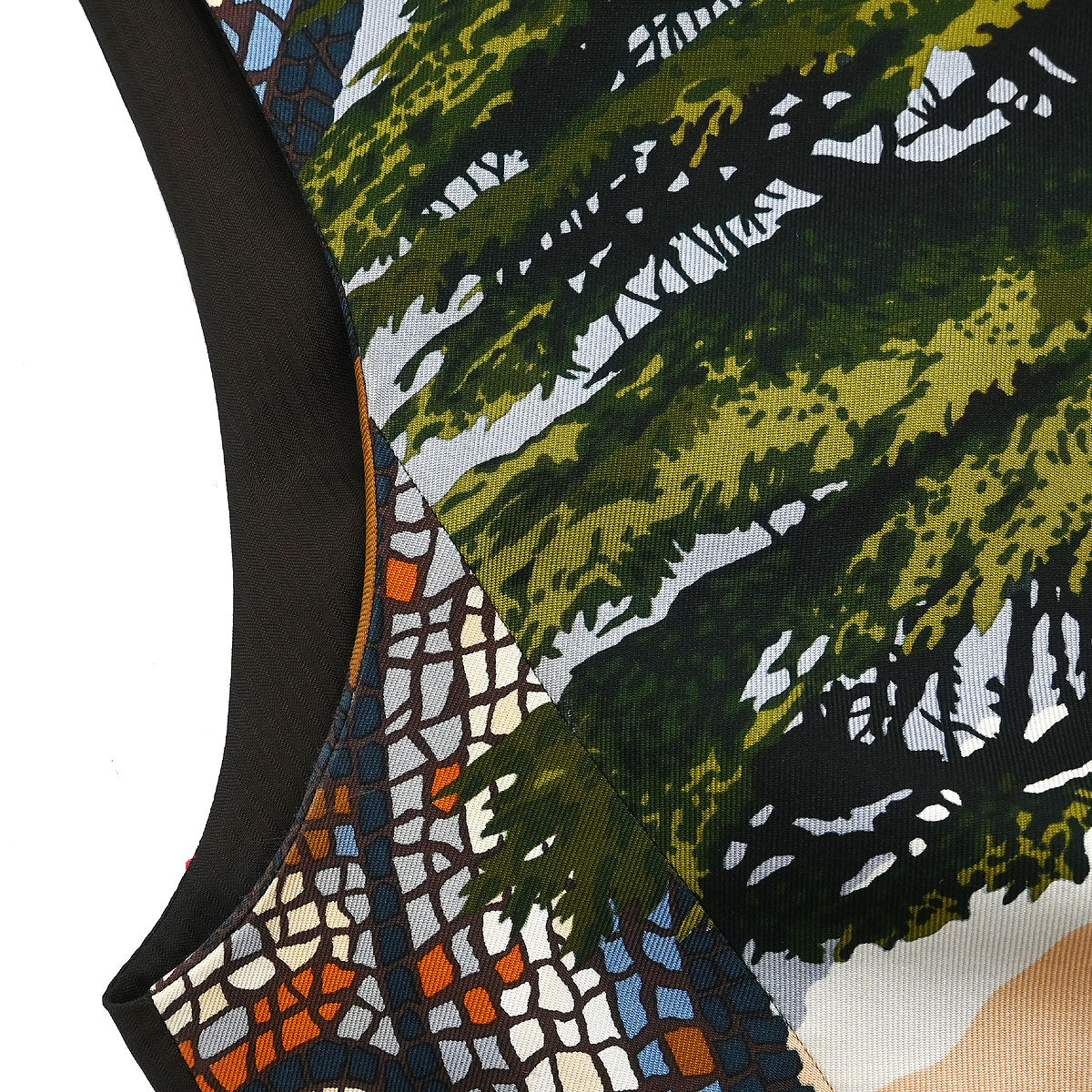 Hermes Sleeveless Jacket Vest Brown #36