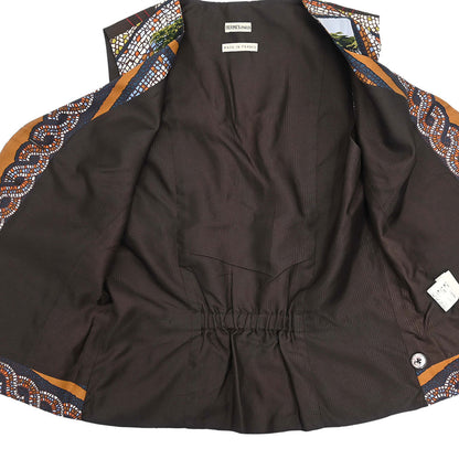 Hermes Sleeveless Jacket Vest Brown #36