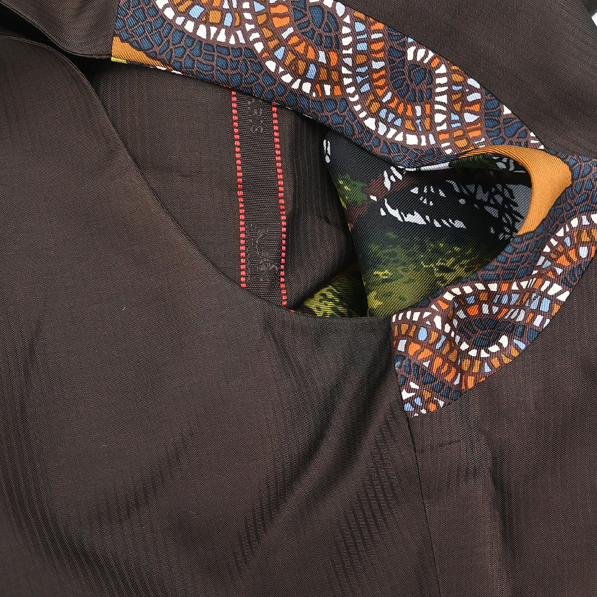 Hermes Sleeveless Jacket Vest Brown #36