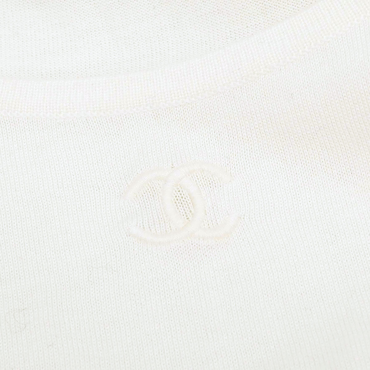 Chanel Short Sleeve T-shirt Top White #36