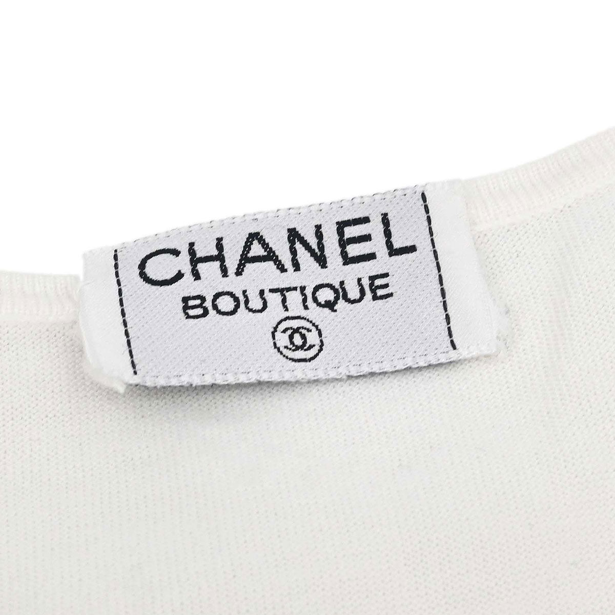 Chanel Short Sleeve T-shirt Top White #36 – AMORE Vintage Tokyo