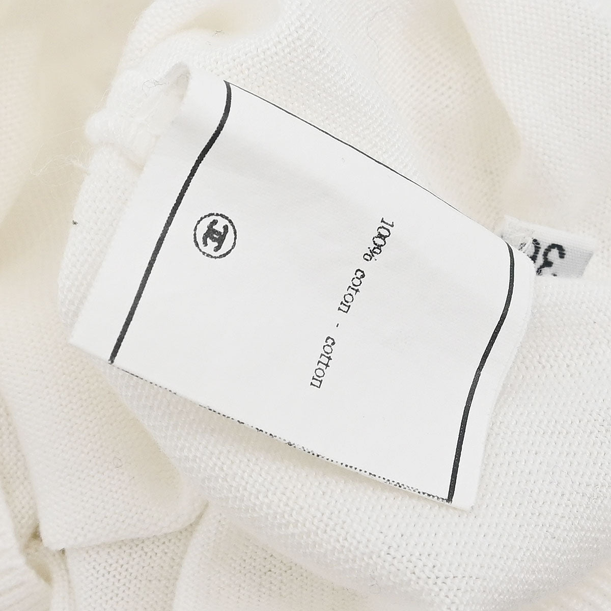 Chanel Short Sleeve T-shirt Top White #36