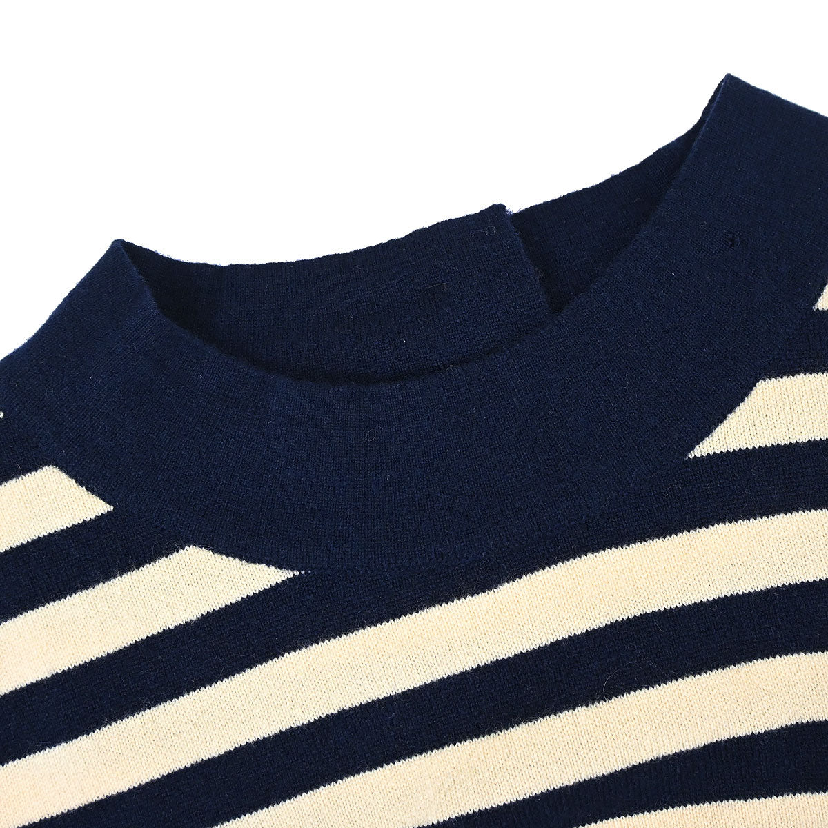 Chanel 1997 Set Cardigan Striped Top Beige #40