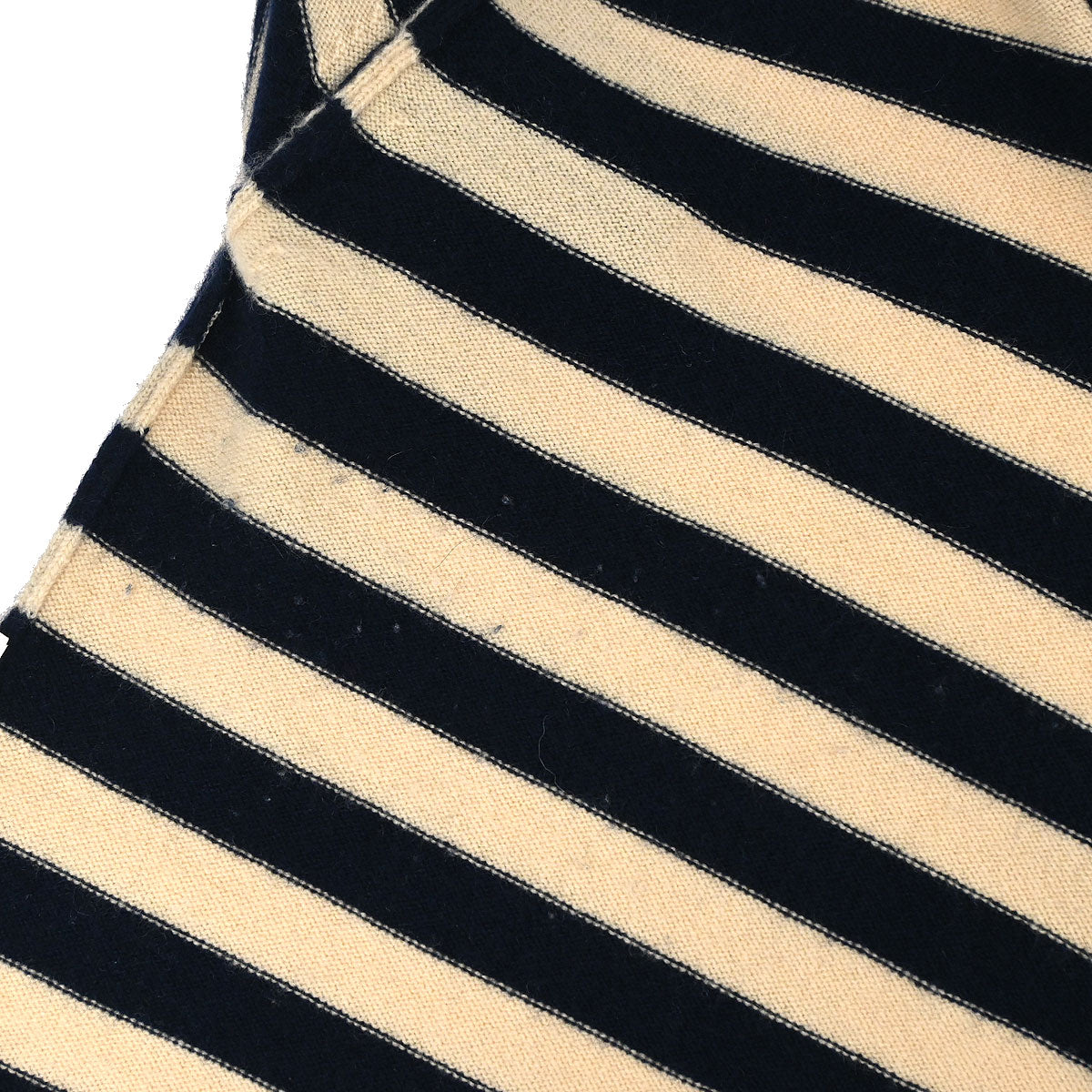Chanel 1997 Set Cardigan Striped Top Beige #40