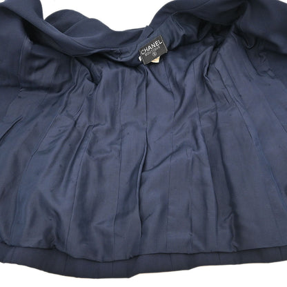 Chanel 1994 Setup Suit Jacket Skirt Navy #36