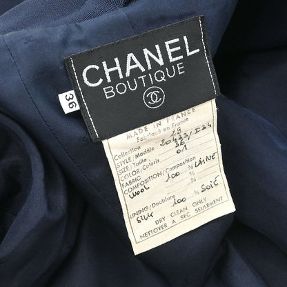 Chanel 1994 Setup Suit Jacket Skirt Navy #36