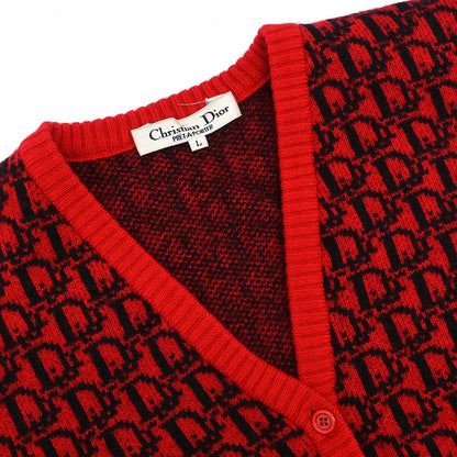 Christian Dior Vest Sweater Trotter Red #L