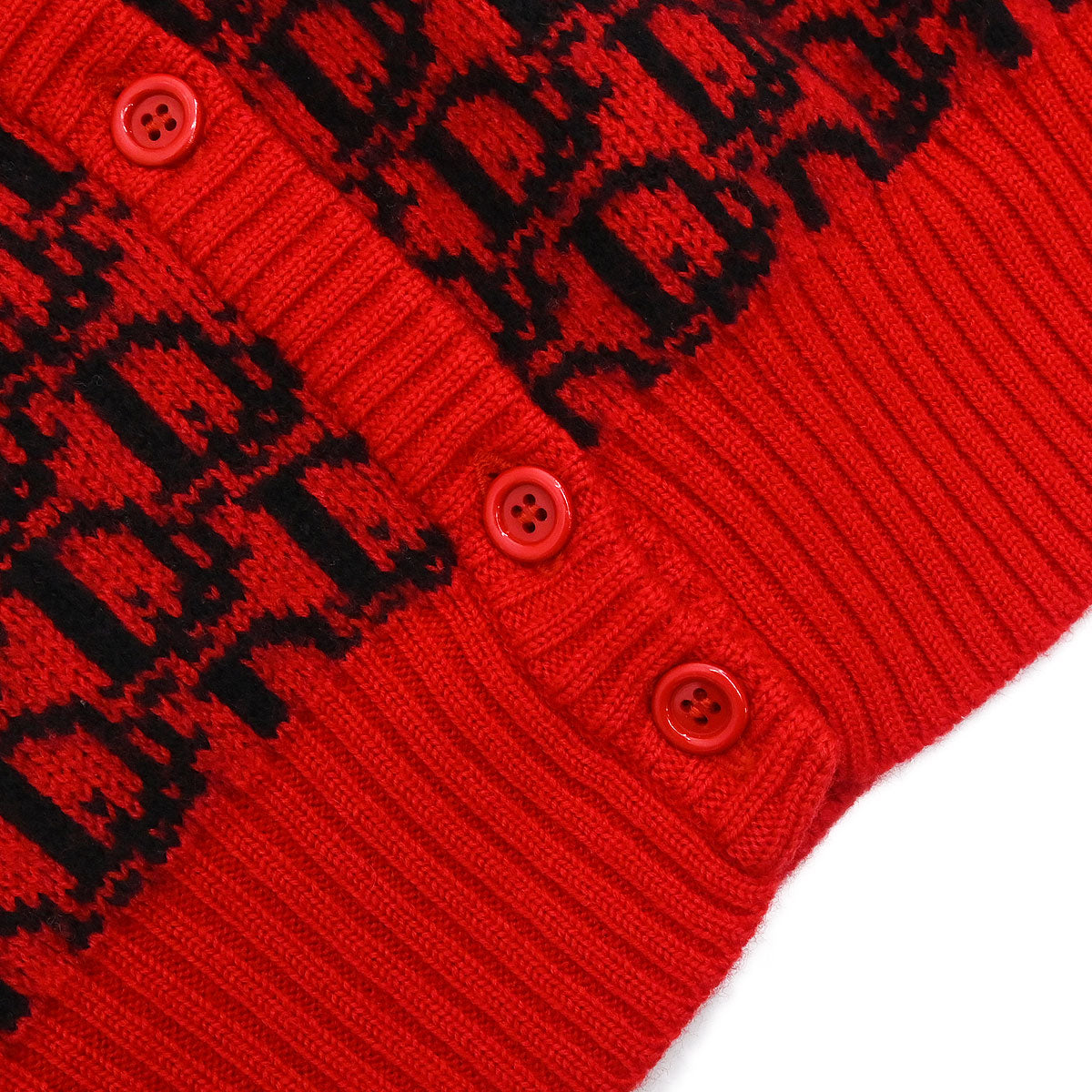 Christian Dior Vest Sweater Trotter Red #L