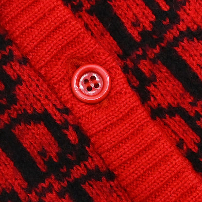 Christian Dior Vest Sweater Trotter Red #L