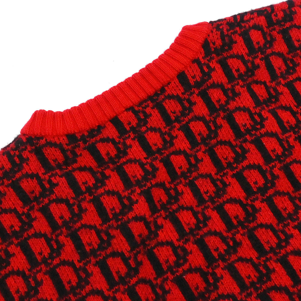 Christian Dior Vest Sweater Trotter Red #L