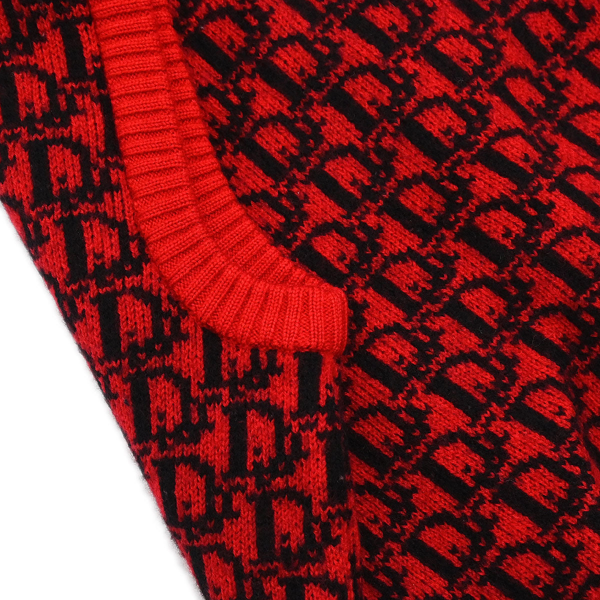Christian Dior Vest Sweater Trotter Red #L