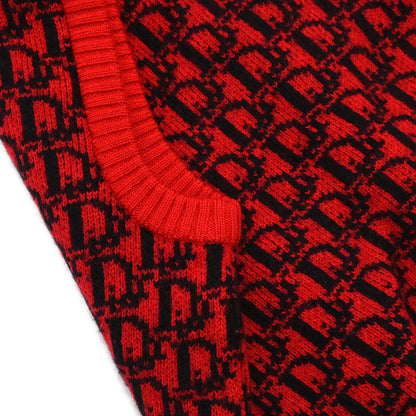 Christian Dior Vest Sweater Trotter Red #L