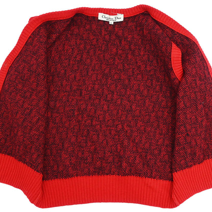 Christian Dior Vest Sweater Trotter Red #L