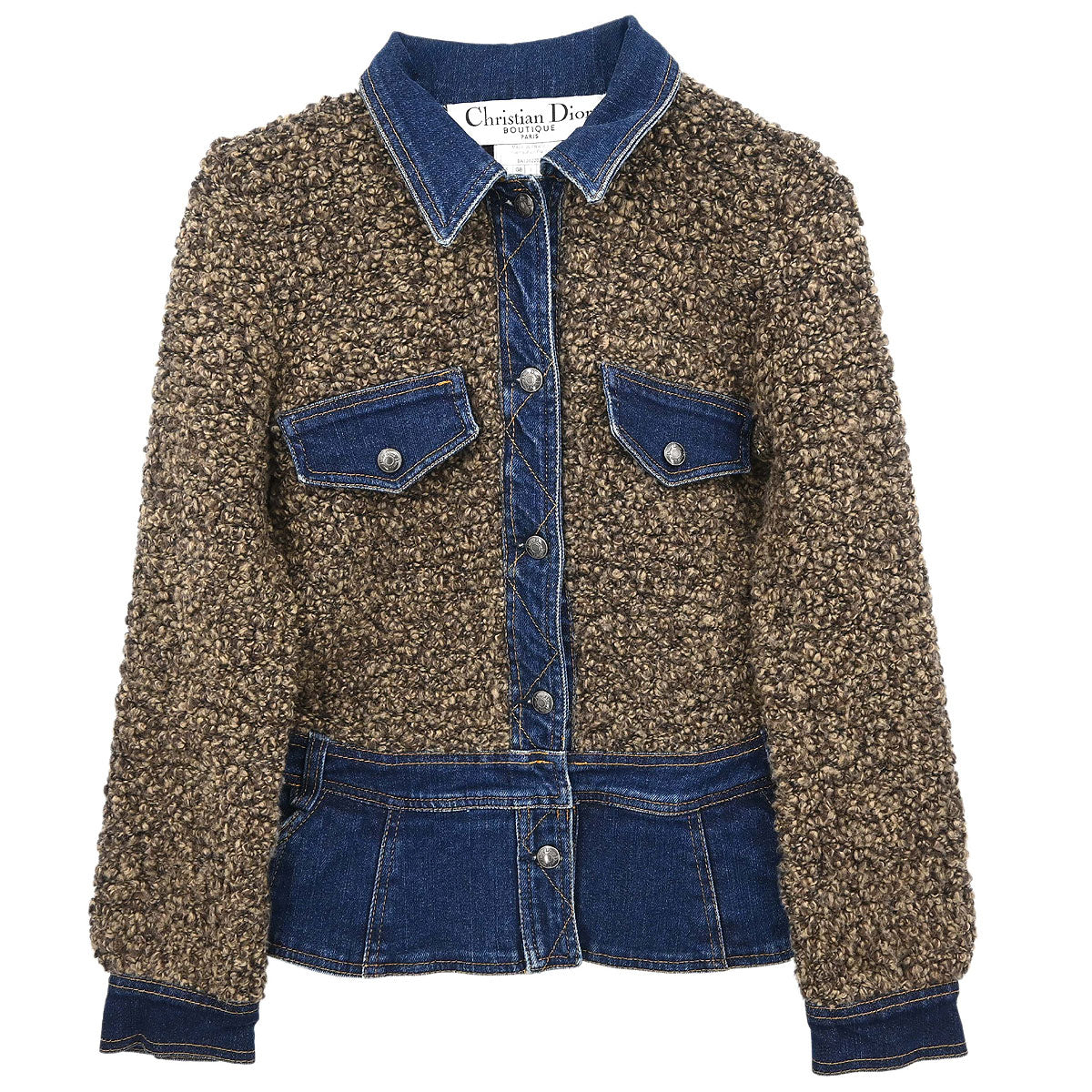 Christian Dior 2005 Single Breasted Jacket Brown #38