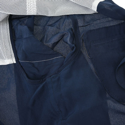 Chanel 2012 Single Breasted Zip Up Jacket Navy #38