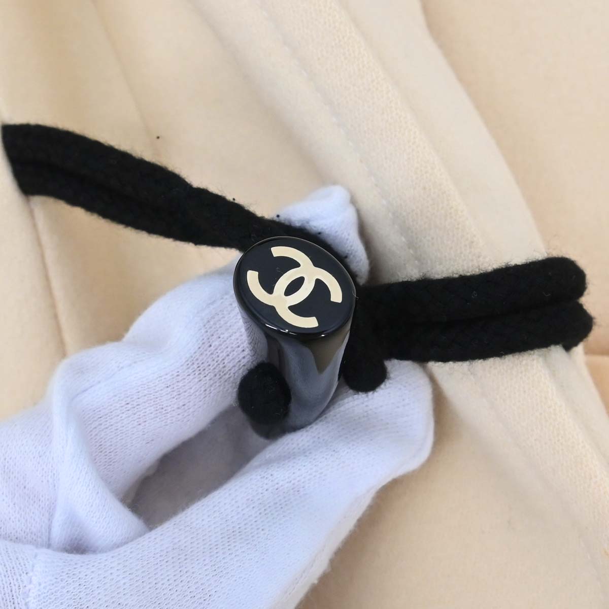 Chanel 2006 Hooded Duffel Coat Ivory #36
