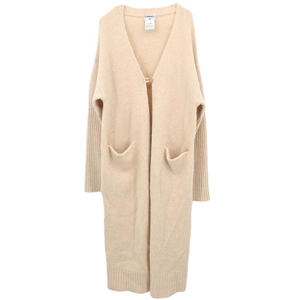 Chanel 2000 Long Cardigan Beige #40