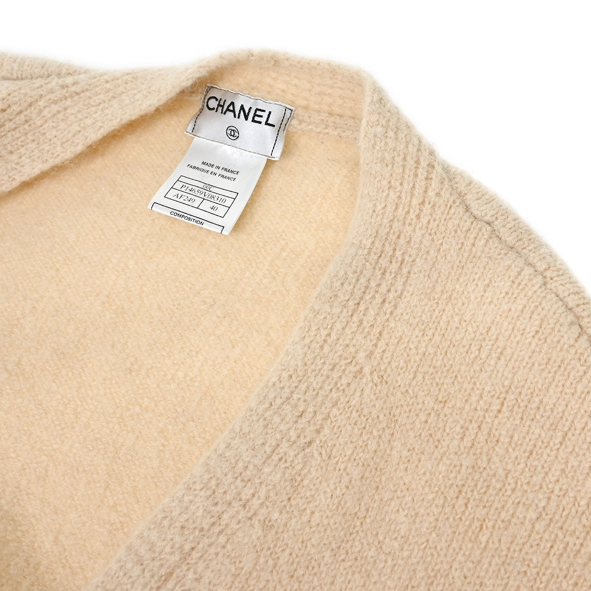 Chanel 2000 Long Cardigan Beige #40
