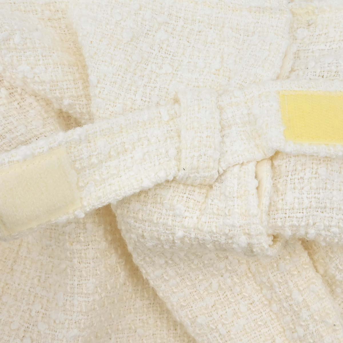 Chanel 2004 Setup Suit Jacket Skirt White Tweed #40 #42