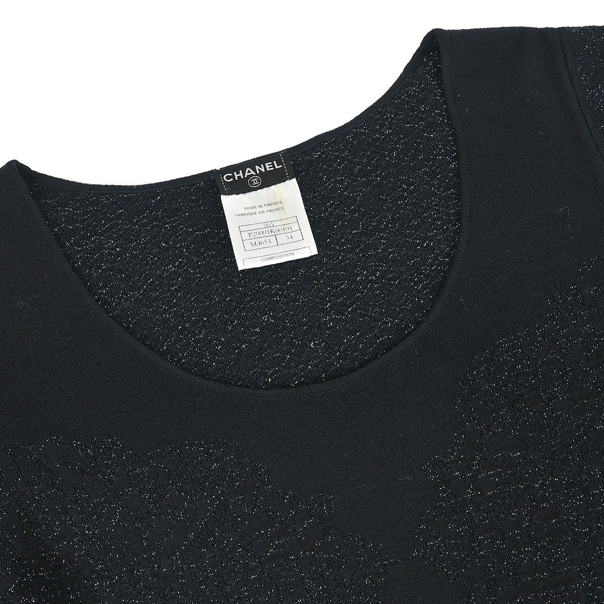 Chanel 2006 Sweater Top Black #34