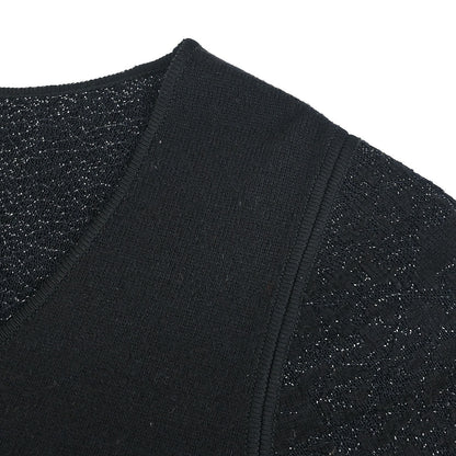 Chanel 2006 Sweater Top Black #34