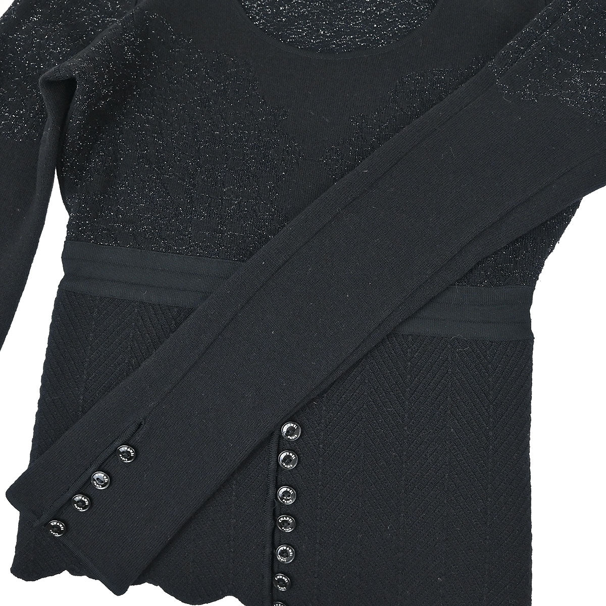 Chanel 2006 Sweater Top Black #34