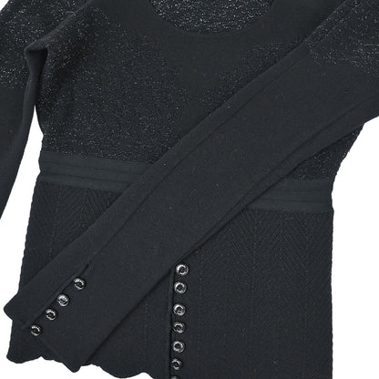 Chanel 2006 Sweater Top Black #34