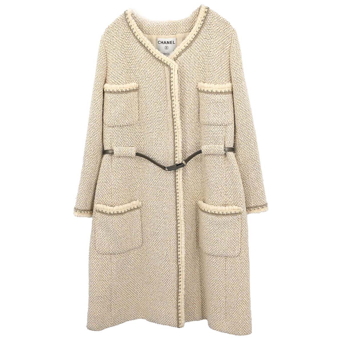 Chanel 2000 Coat Beige #42