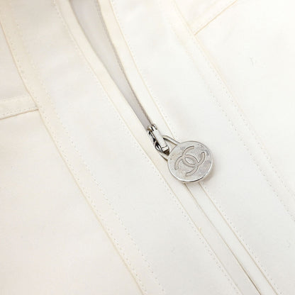Chanel 2017-2018 Zip Up Jacket White #36