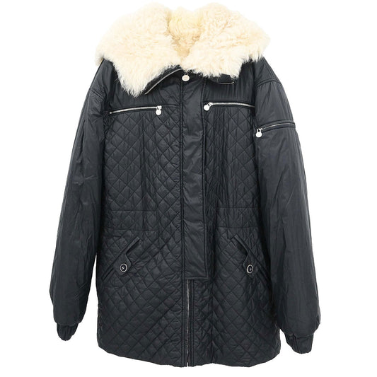 Chanel 2013-2014 Single Breasted Zip Up Jacket Black #38