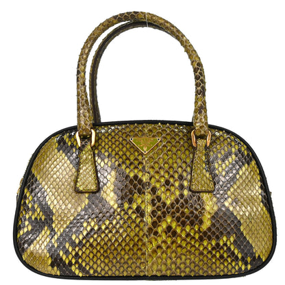 Prada * Green Python Handbag