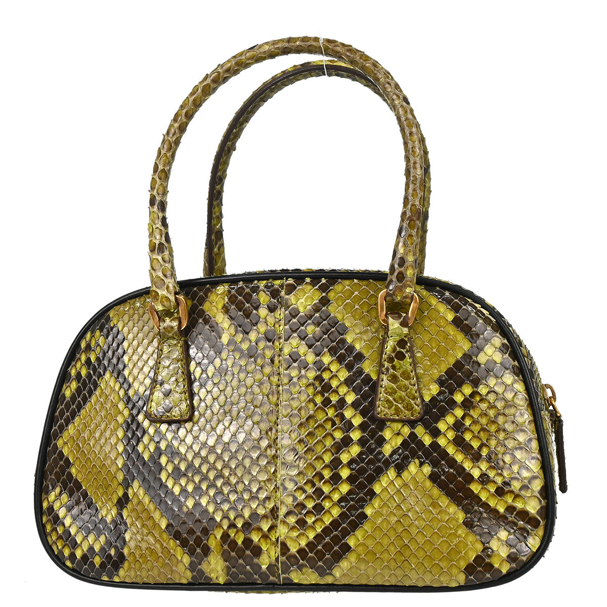 Prada * Green Python Handbag