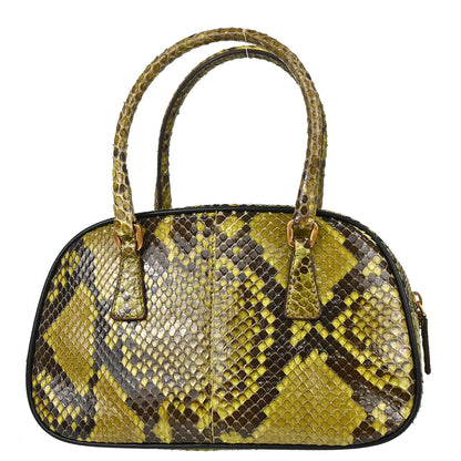 Prada * Green Python Handbag
