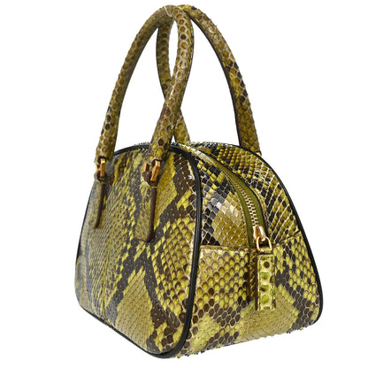 Prada * Green Python Handbag