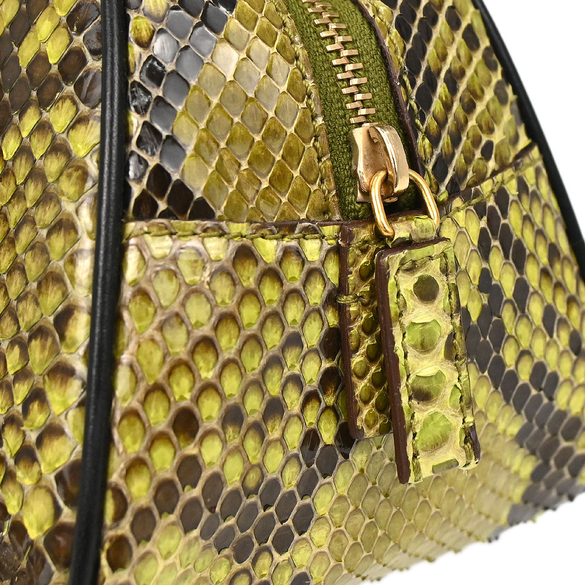Prada * Green Python Handbag