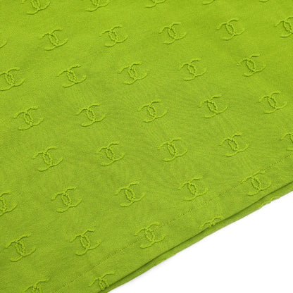 Chanel 1997 Cropped T-shirt Top Green #38